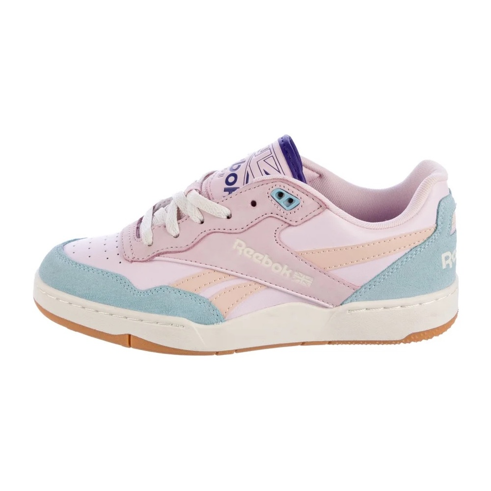 Reebok BB 4000 II Leather Colorblock Pattern Sneakers Pastel Pink
